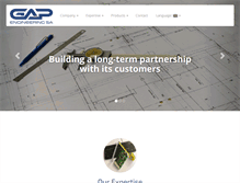 Tablet Screenshot of gap-engineering.ch